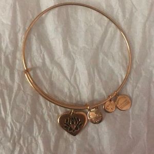 Alex and ani gold lotus flower bracelet